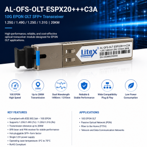 Litex EPON SFP PX20+++ – High Performance Fiber Module for Stable EPON Networks